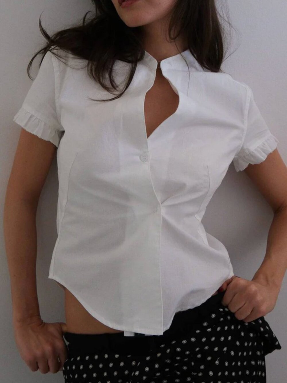 NWT Geel Lewis Blouse in White XS